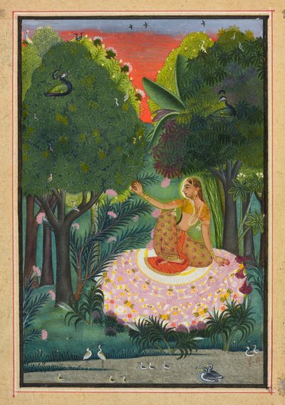 Kamod Ragini, foglio da un "Ragamala" da Indian School