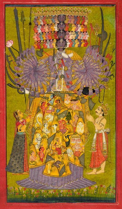 Krishna Vishvarupa, c.1740 da Indian School