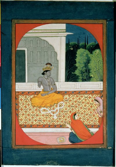 Krishna scarta la sua ghirlanda; un