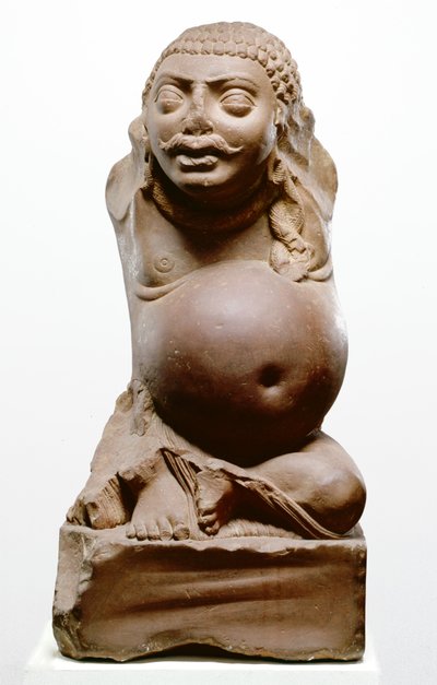 Kubera, Dio Indù della Ricchezza, cultura di Ramnagar, da Ahichatra, Uttar Pradesh, 200 d.C. da Indian School
