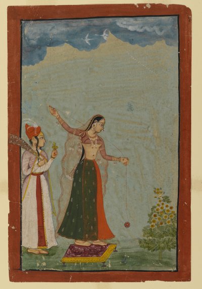 Signora con yo-yo, c.1770 da Indian School
