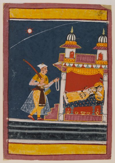 Lalita Ragini, c.1650 da Indian School