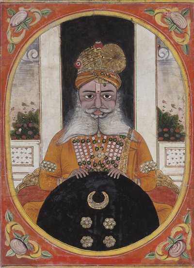 Maharaja Sardar Singh, sovrano di Bikaner, 1851-71 da Indian School
