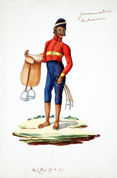 Uomo con sella da Indian School