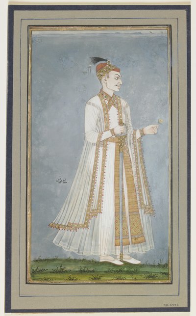 Muhammad-Quli Qutbshah, Album con dipinto, c.1900 da Indian School