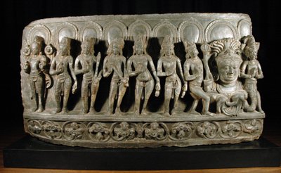 Navagraha, c.950-1000 (dettaglio) da Indian School