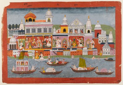 Pagina da una serie Bhagavata Purana, c.1775-1800 da Indian School
