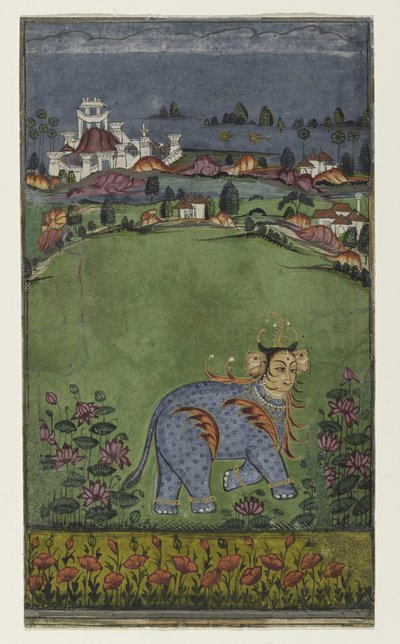 Pagina da un trattato astrologico, c.1750 da Indian School