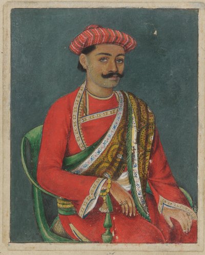 Ritratto di un giovane uomo da Indian School