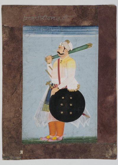 Ritratto del capo Rathor Ridmal da Indian School