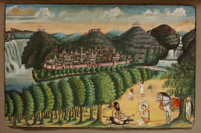 Principe in visita a un eremita da Indian School