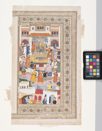 Raja con cortigiani da Indian School