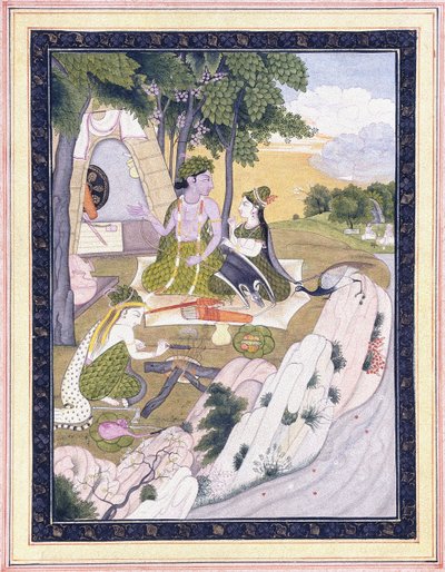 Rama e Sita con Lakshman da Indian School