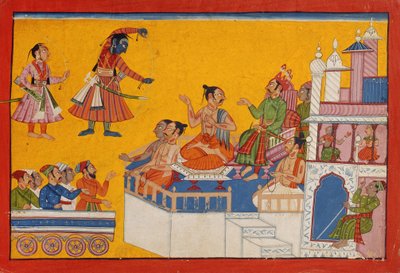 Rama tende il suo arco, c.1700 da Indian School