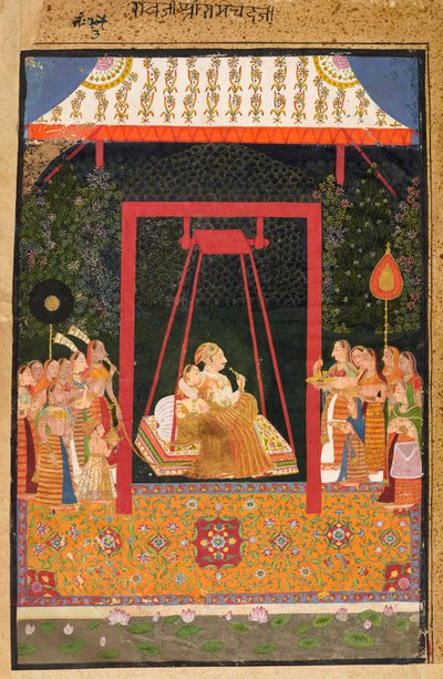 Rao Ram Chandra e il suo amante su un