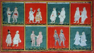 Mendicanti Religiosi, Udaipur, c.1810-20 da Indian School