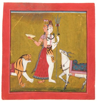 Shiva Ardhanarishvara, c.1715 da Indian School
