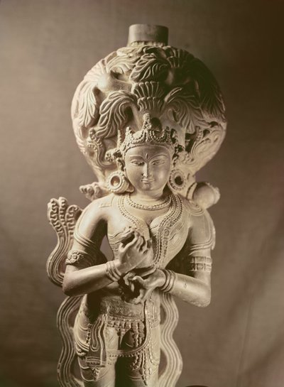 Statua di Ganga, Mahanad, Bengala, Dinastia Sena (1050-1202) da Indian School