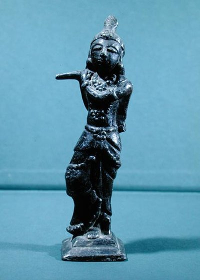 Statuetta di Krishna Gopala da Indian School