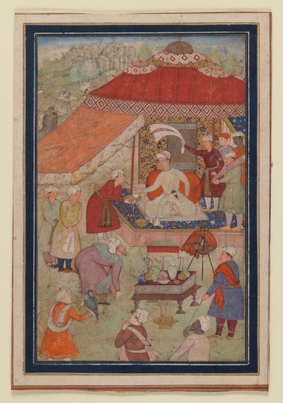 Accampamento di tende, 1580-1595 da Indian School