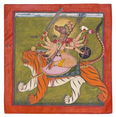 La dea con faccia di cinghiale, Varahi, c.1660-70 da Indian School