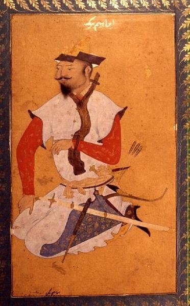 Prigioniero turcomanno, dal grande Album Clive, XVI secolo da Indian School