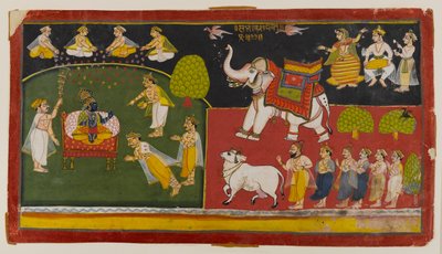 Scena non identificata, Aurangabad, c.1725 da Indian School