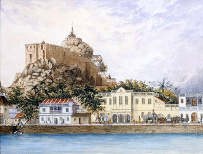 Cittadina sconosciuta, c.1830 da Indian School