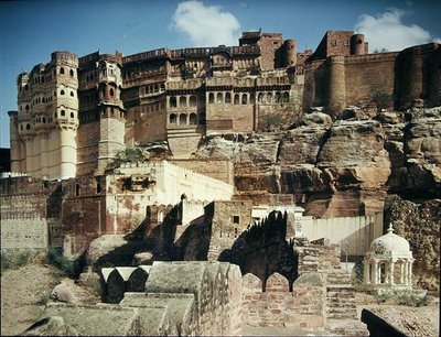 Vista del Forte Mehrangarh, costruito nel 1459 da Indian School