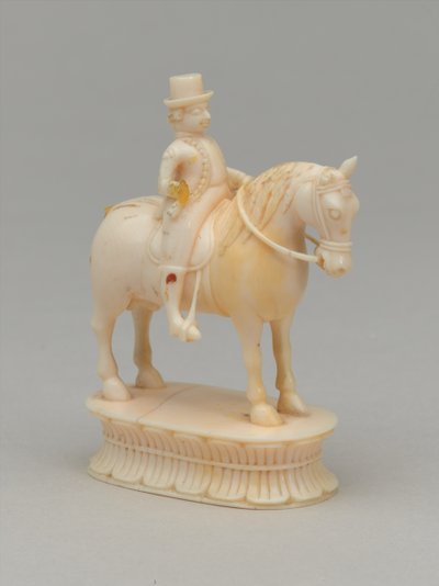 Cavaliere bianco, pezzo degli scacchi, India, circa 1820 da Indian School