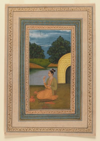 Yogini in un paesaggio, c.1760 da Indian School