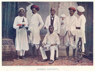 Nativi Indiani: Servitori di Bombay da Indian photographer