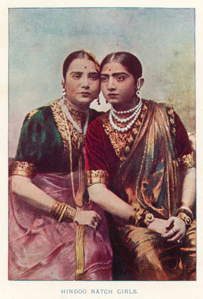 Nativi indiani: Ragazze Hindoo Natch da Indian photographer