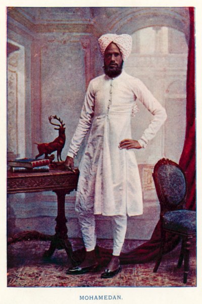 Nativi Indiani: Mohamedan (foto colorata) da Indian photographer