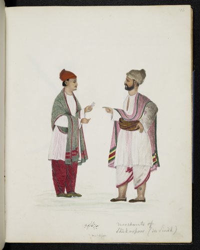 Mercanti di Shikarpoor nel Sindh da Indo European Indo European