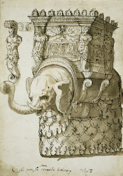 Progetto per una parata di elefanti da Inigo Jones