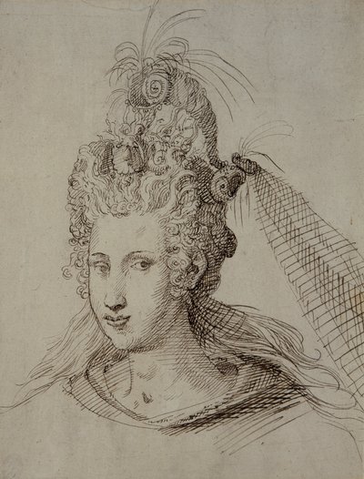 Copricapo, probabilmente per Anna di Danimarca da Inigo Jones