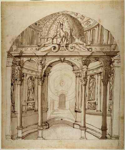 Interno del palazzo, c.1611 da Inigo Jones