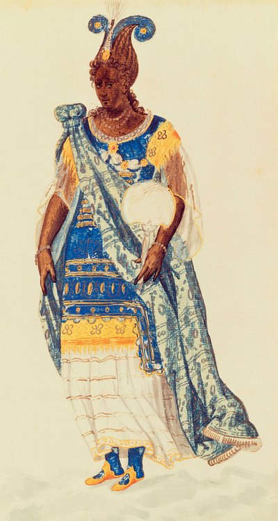 Mascherata: una figlia del Niger, c.1608 da Inigo Jones