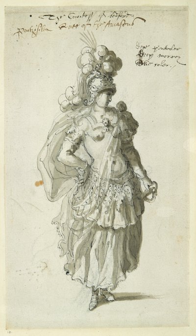 Pentesilea, c.1609 da Inigo Jones