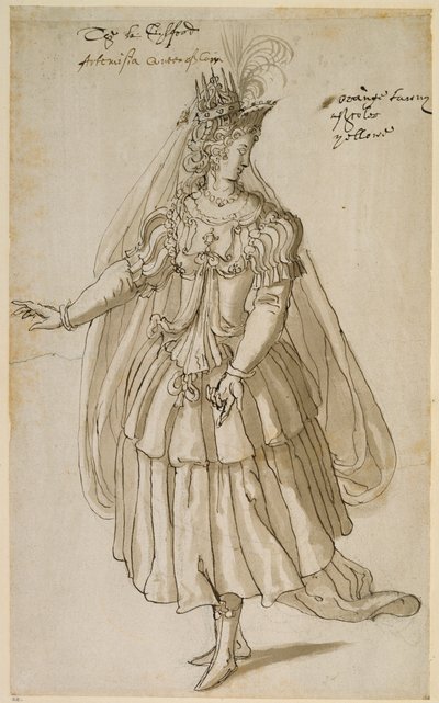 Regina Artemisia, c.1609 da Inigo Jones