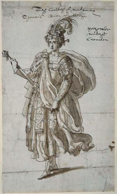 Regina Tomiri dei Massageti, c.1609 da Inigo Jones