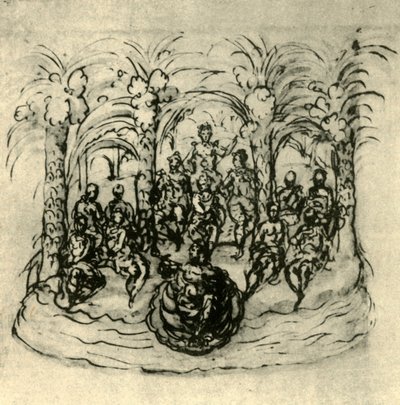 Il Carro Marittimo Contenente la Regina e i Mascherati, c. 1635, 1942 da Inigo Jones