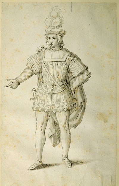Giovane in costume britannico antico, c.1611 da Inigo Jones