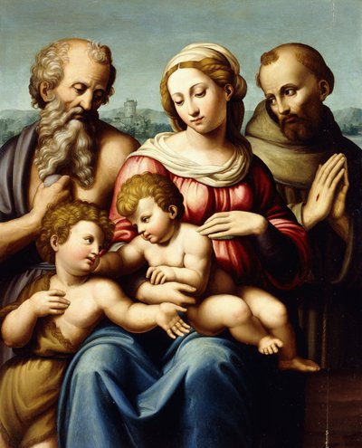 La Madonna e il Bambino con il piccolo San Giovanni Battista da Innocenzo da Imola