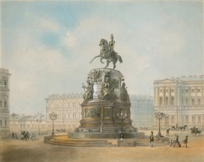 Il monumento equestre di Nicola I di Russia in Piazza Sant