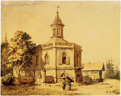 Padiglione della fattoria lattiera nel Parco di Pavlovsk da Iosif Ivanovich Charlemagne