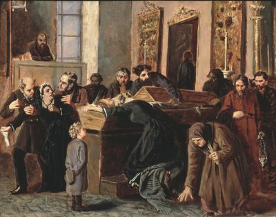 Un addio ai morti, 1878 da Iosif Petrovich Volkov