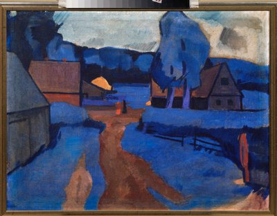 Paesaggio blu da Iosiph Solomonovich Shkolnik
