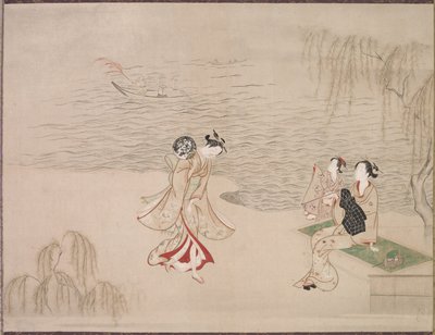 Bellezze sulla spiaggia da Ippitsusai Bunchō